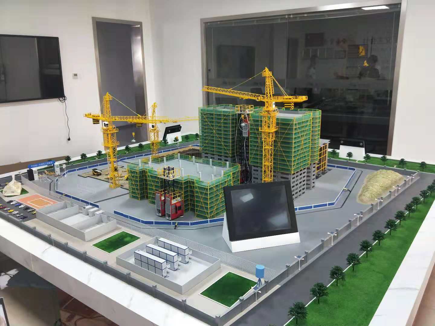 梨树县建筑施工场景模型